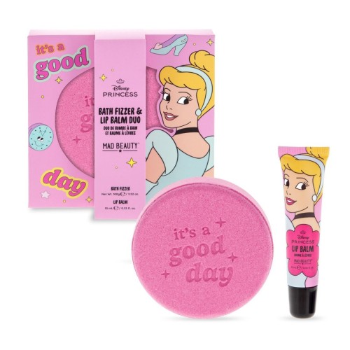  Mad Beauty Disney Princess Express Παιδικό Σετ Bath Fizzer & Lip Balm Cinderella