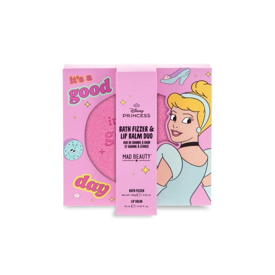  Mad Beauty Disney Princess Express Παιδικό Σετ Bath Fizzer & Lip Balm Cinderella