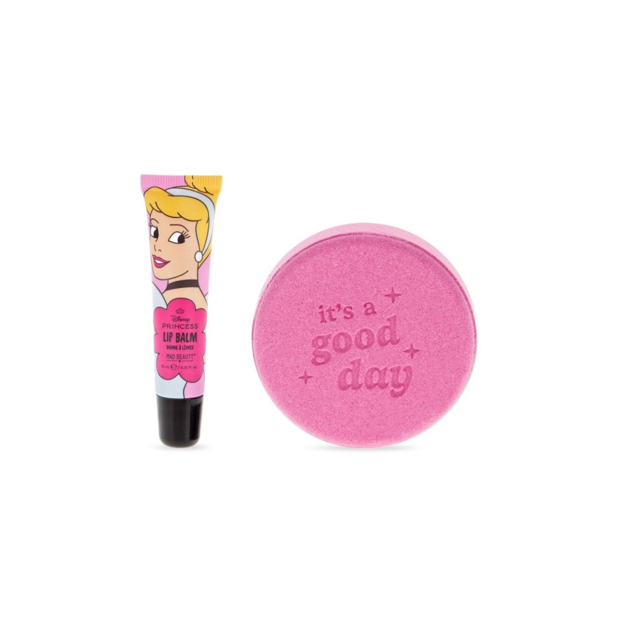  Mad Beauty Disney Princess Express Παιδικό Σετ Bath Fizzer & Lip Balm Cinderella