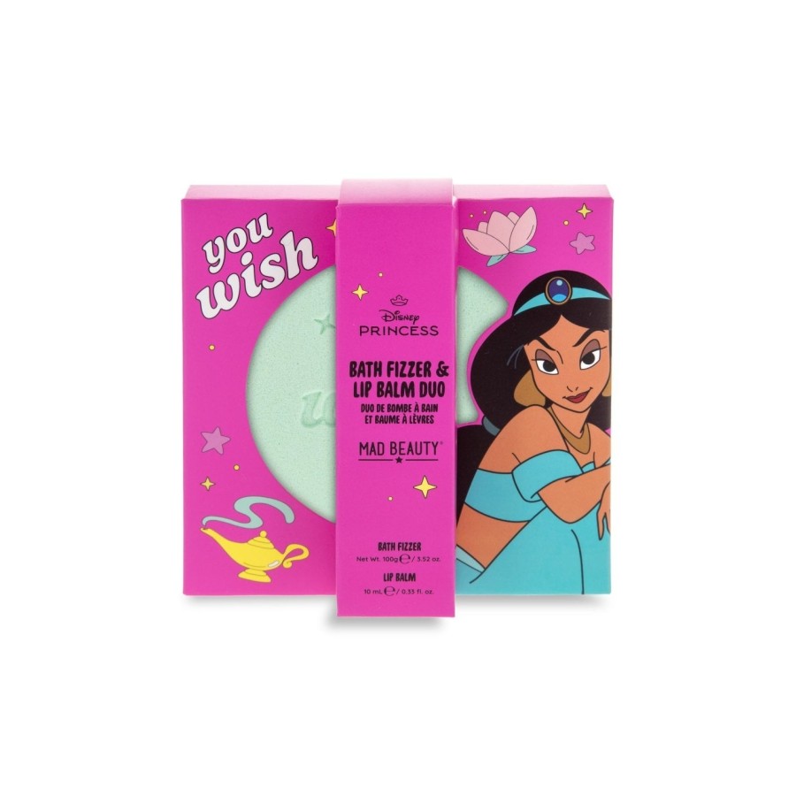 Mad Beauty Disney Princess Express Παιδικό Σετ Bath Fizzer & Lip Balm Jasmine