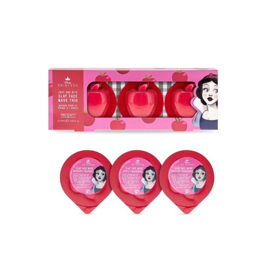 Παιδικές Μάσκες Προσώπου Χιονάτη 3τμχ. Mad Beauty Clay Face Mask Snow White Trio 3x10ml