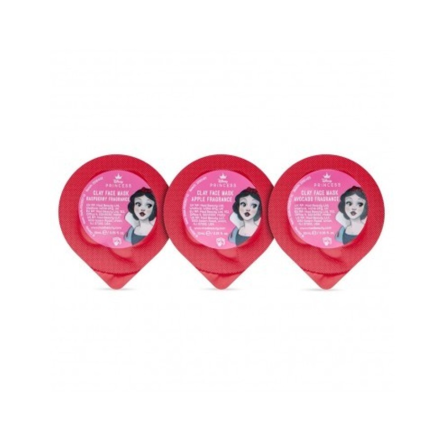 Παιδικές Μάσκες Προσώπου Χιονάτη 3τμχ. Mad Beauty Clay Face Mask Snow White Trio 3x10ml