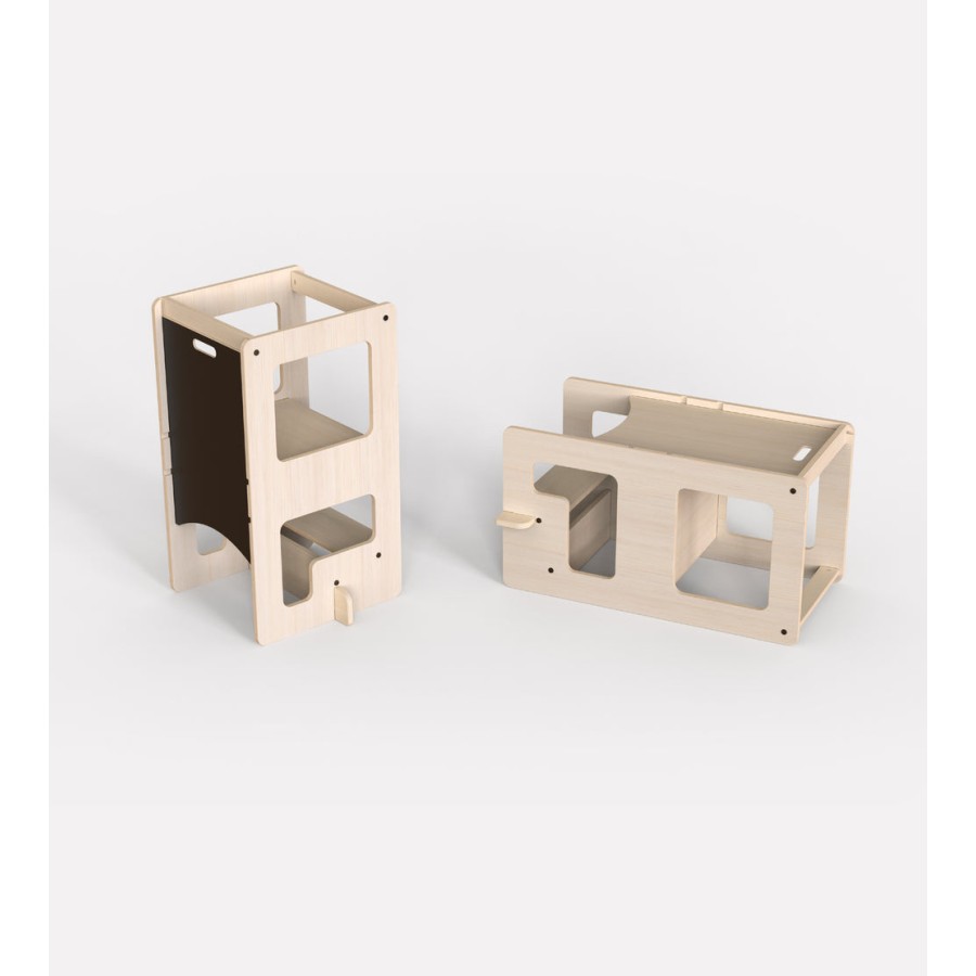 Mamatoyz Πολυλειτουργικός Πύργος Εκμάθησης Montessori Kule Flip Natural