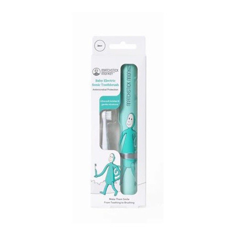Βρεφική Ηλεκτρική Οδοντόβουρτσα Sonic Matchstick Monkey Mint