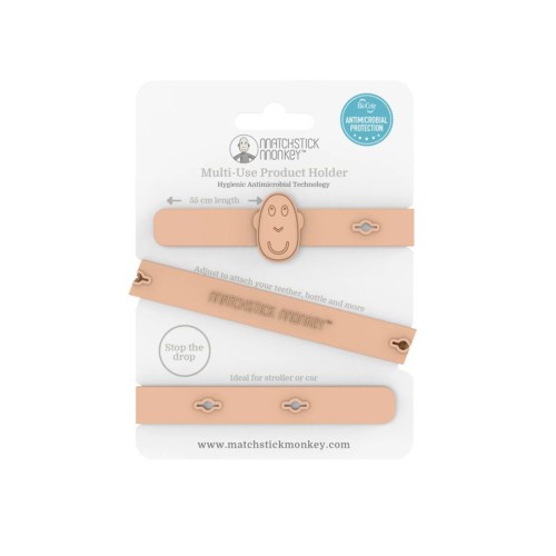 Matchstick Monkey Κλιπ Πολλαπλών Χρήσεων με Αντιβακτηριακή Προστασία BioCote Dusty Pink