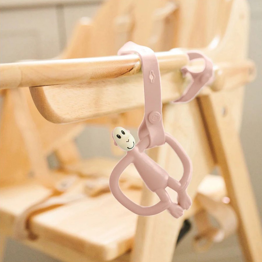 Matchstick Monkey Κλιπ Πολλαπλών Χρήσεων με Αντιβακτηριακή Προστασία BioCote Dusty Pink