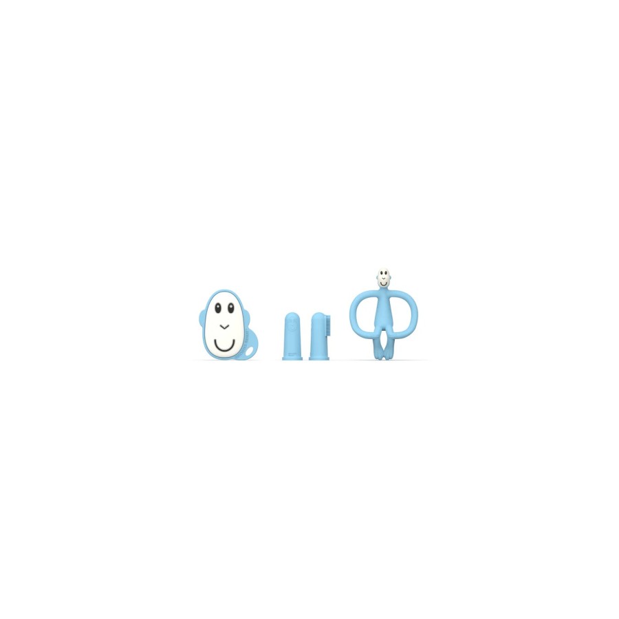 Σετ Μασητικών Matchstick Monkey Teething Starter Set Light Blue