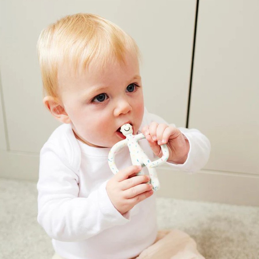 Μασητικό Matchstick Monkey Teething Toy Confetti Cream