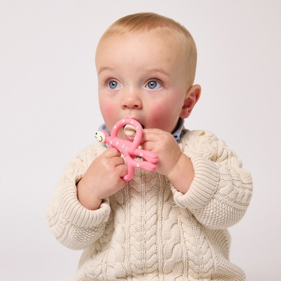Μασητικό Matchstick Monkey Teething Toy Hearts