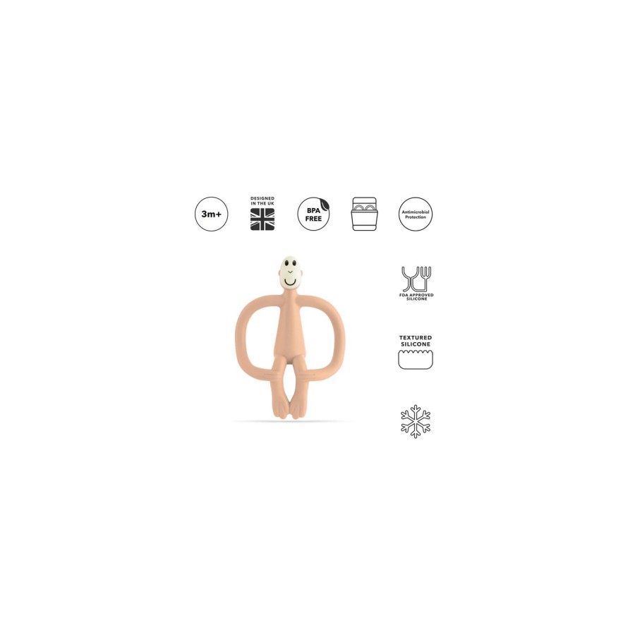 Μασητικό Matchstick Monkey Teething Toy Peach