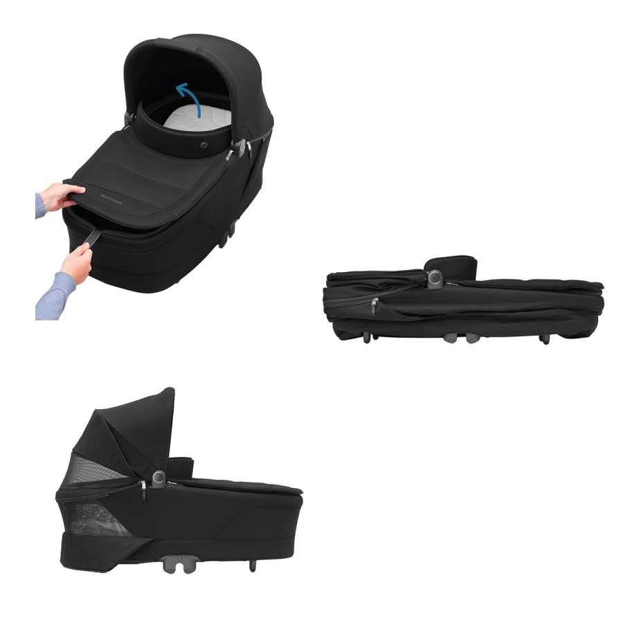 Maxi Cosi Πολυκαρότσι 3 σε 1 Oxford Twillic Black με ΔΩΡΟ Βάση Family FIX 360 Pro