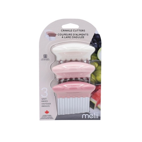 Melii Κόπτης Λαχανικών & Φρούτων Crinkle Cutters Blush