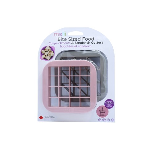 Melii Κόπτες Σάντουιτς Sandwich Cutters Pink/Grey 2τμχ.