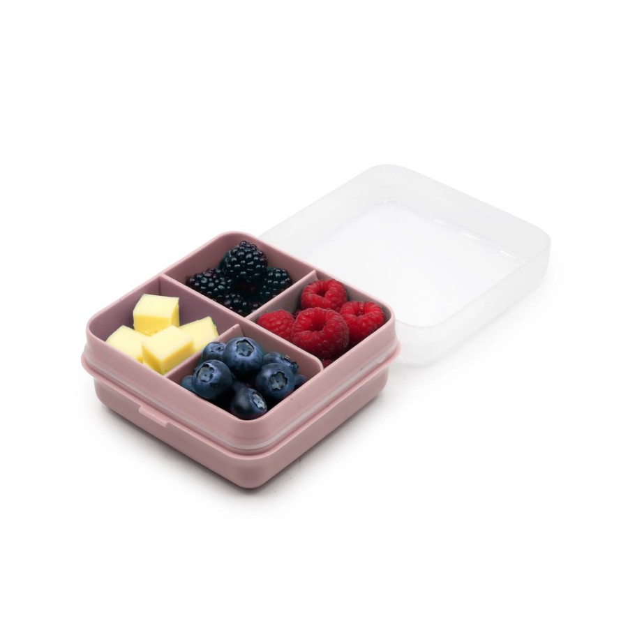 Melii Παιδικό Δοχείο Σνακ με 4 Χωρίσματα Melii Snackle Box Petite Pink