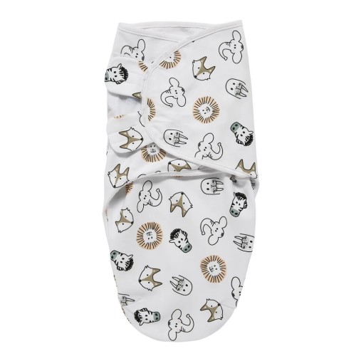 Meyco Κουβέρτα Φασκιώτος Swaddle Animal Multicolour 0-3 μηνών