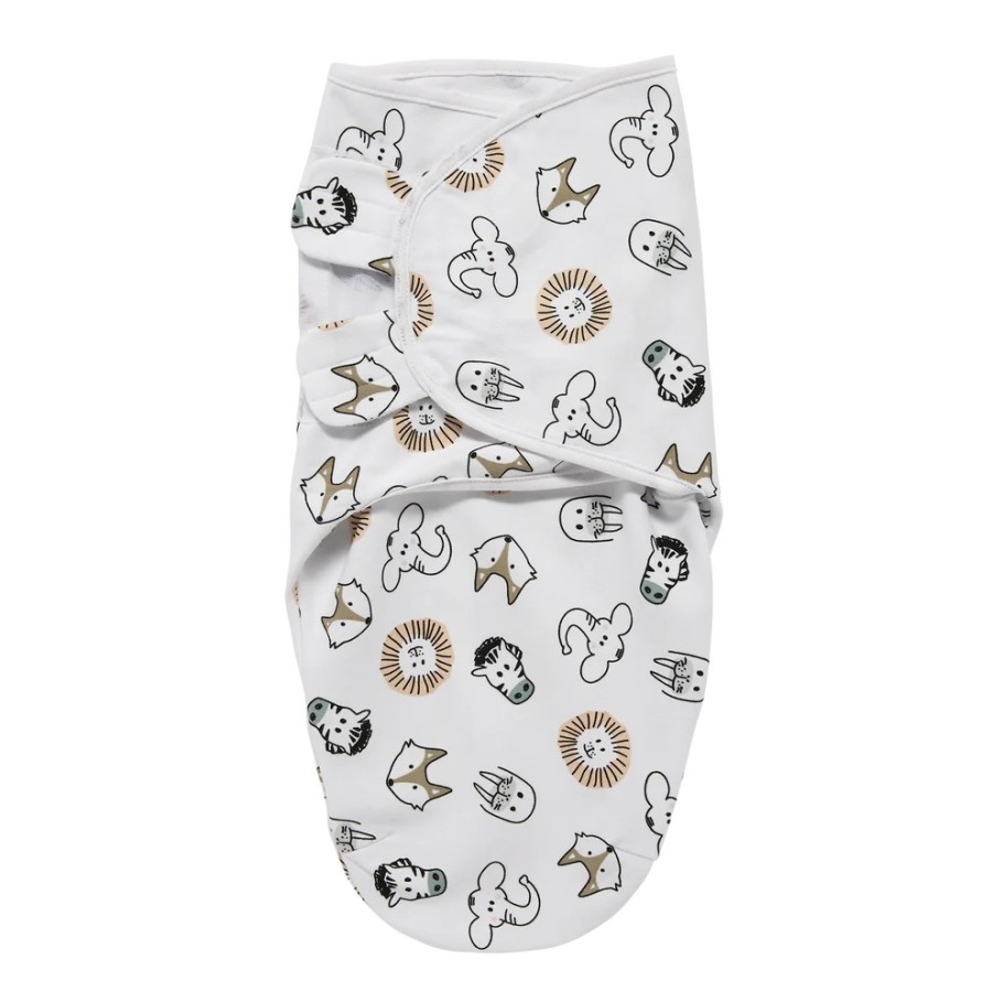 Meyco Κουβέρτα Φασκιώτος Swaddle Animal Multicolour 0-3 μηνών