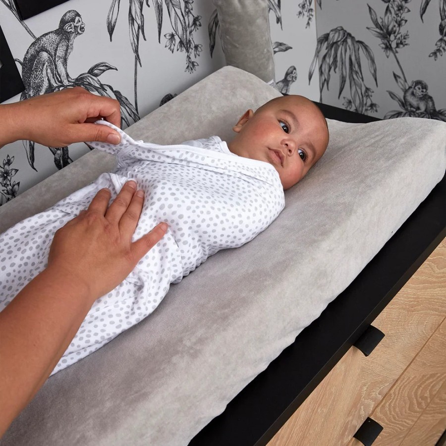 Meyco Κουβέρτα Φασκιώτος Swaddle Cheetah Light Grey 0-3 μηνών