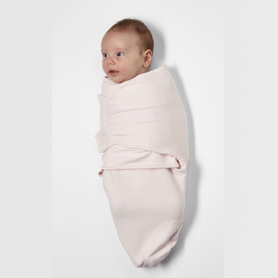 Meyco Σετ 2 Κουβέρτες Φασκιώματος Swaddle Pink Dots 0-3 μηνών