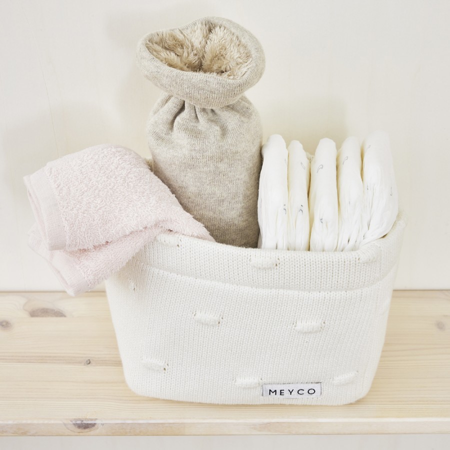 Πετσετάκια Λαβέτες Meyco Πακέτο των 6 Offwhite/Soft Pink/Toffee 30x30εκ.