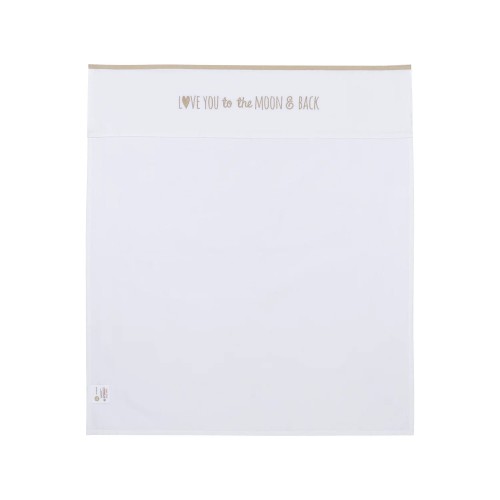  Meyco Βρεφικό Σεντόνι Love You To The Moon & Back Sand 100x150εκ.