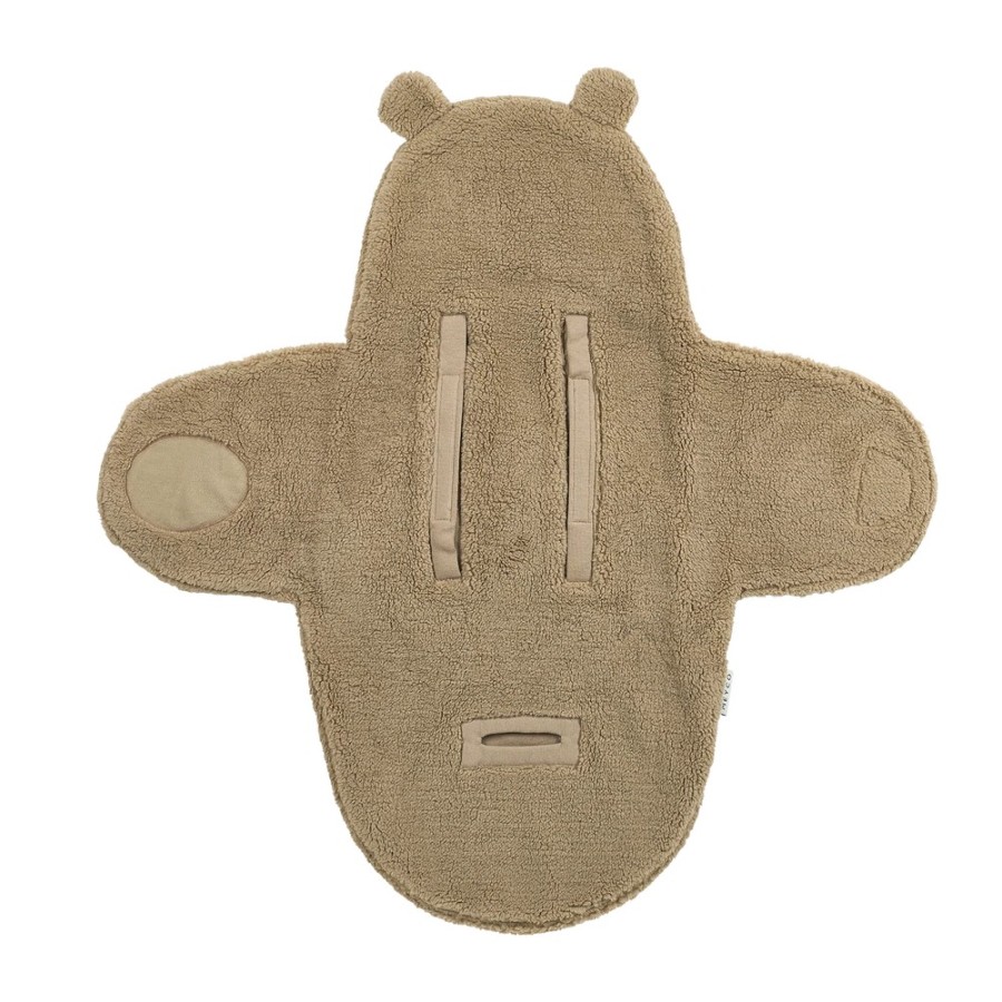 Meyco Wrap Βρεφική Κουβερτούλα Teddy για τη Βόλτα & το Αυτοκίνητο Bear Brown