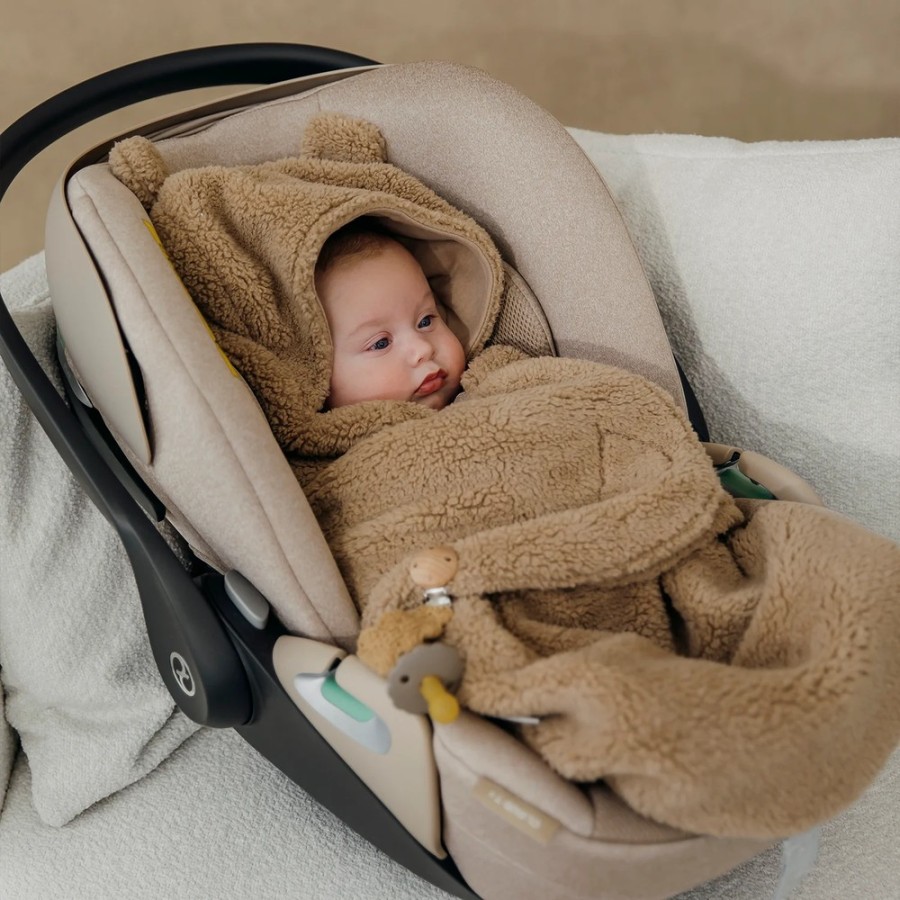 Meyco Wrap Βρεφική Κουβερτούλα Teddy για τη Βόλτα & το Αυτοκίνητο Bear Brown