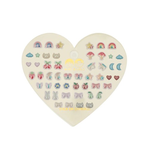 Mima & Lula Παιδικά Αυτοκόλλητα Σώματος Mixed Novelty Stick on Earings 50τμχ.