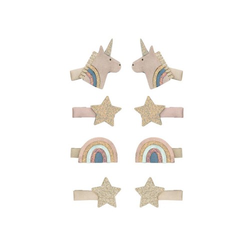 Mimi & Lula Κοκαλάκια Μαλλιών Celeste Unicorn Mini Clips 8τμχ.