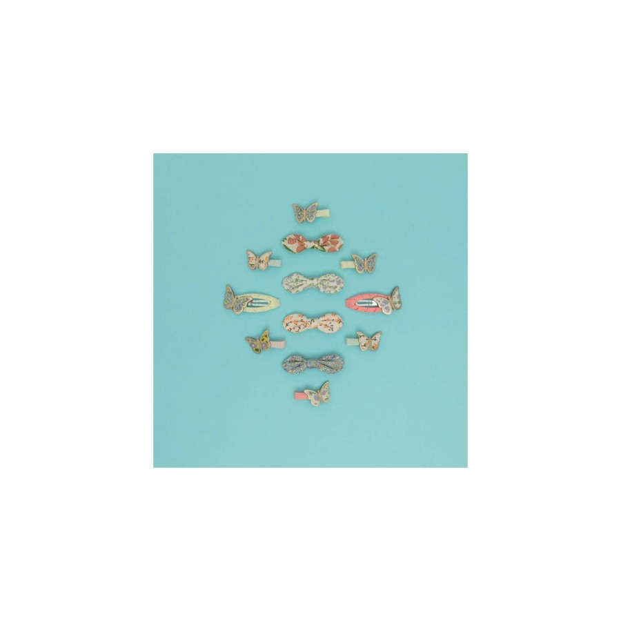 Κοκαλάκια Μαλλιών Mimi & Lula Floral Butterfly Mini Clips 8τμχ.