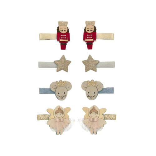 Mimi & Lula Κοκαλάκια Μαλλιών Nutcracker Mini Clips 8τμχ.