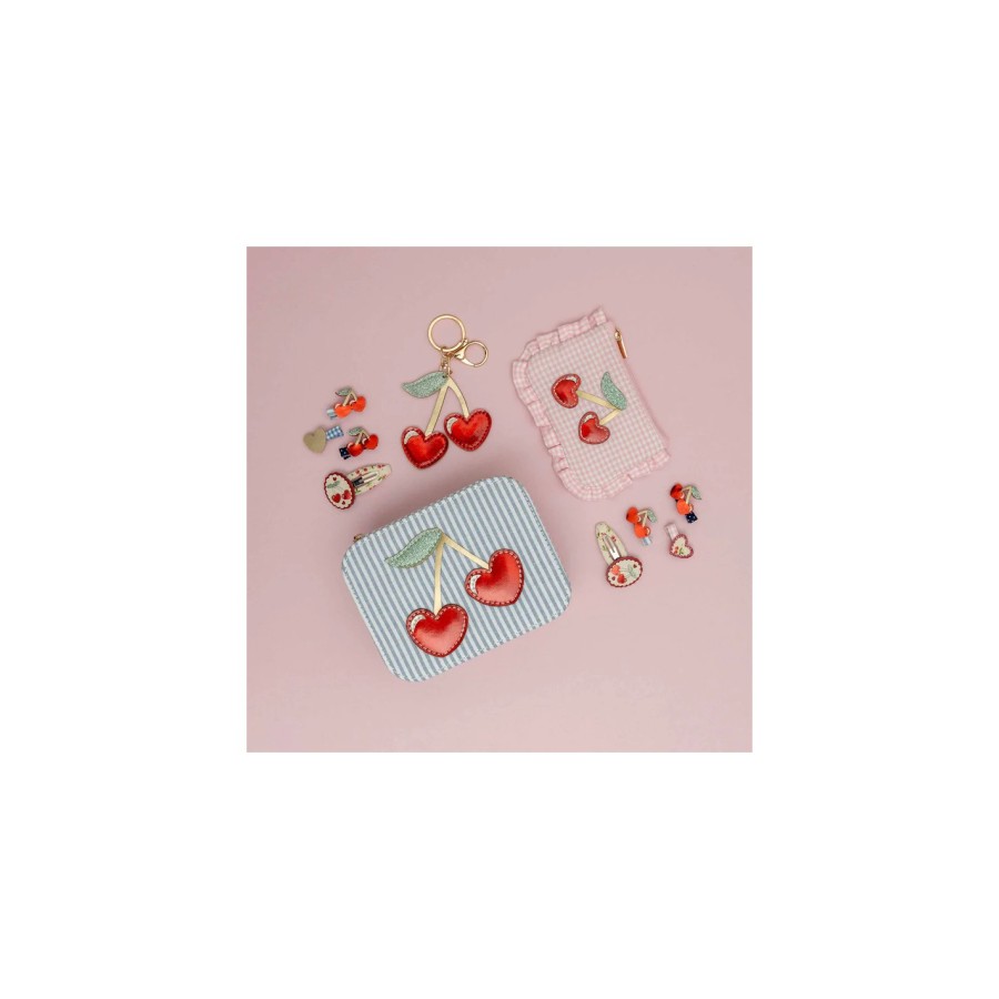 Κοκαλάκια Μαλλιών Mimi & Lula Red Cherries Mini Clips 8τμχ.