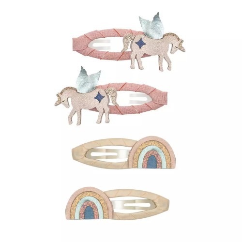 Mimi & Lula Κοκαλάκια Μαλλιών Winged Unicorn & Rainbow 4τμχ.