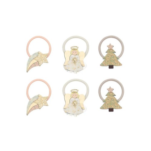 Mimi & Lula Κοκαλάκια Μαλλιών Angel Mini Ponies 6τμχ.