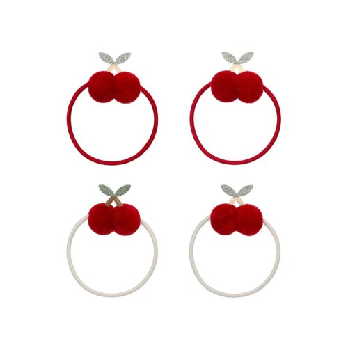 Λαστιχάκια Μαλλιών Mimi & Lula Pom Pom Cherries Ponies 4τμχ.