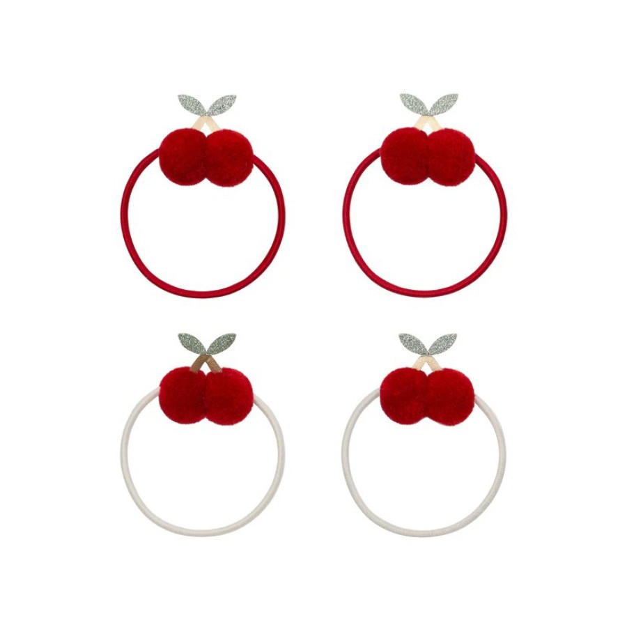 Λαστιχάκια Μαλλιών Mimi & Lula Pom Pom Cherries Ponies 4τμχ.