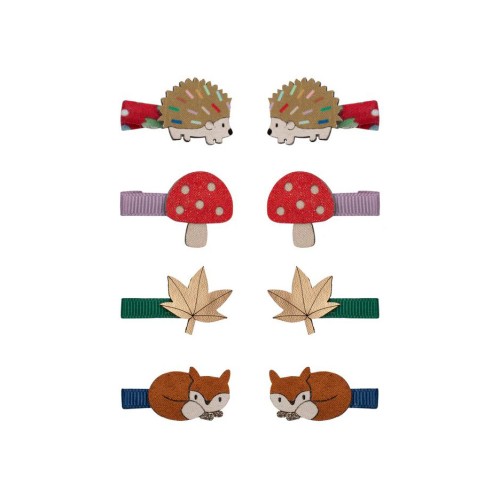 Mimi & Lula Κοκαλάκια Μαλλιών Autumn Woodland Mini Clips 8τμχ.