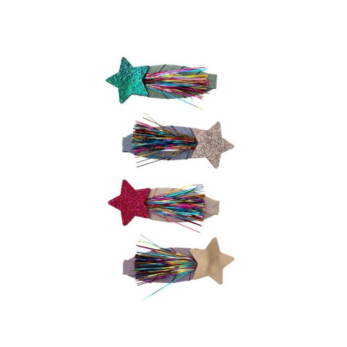 Mimi & Lula Κοκαλάκια Μαλλιών Tinsel Stars Clic Clacs 4τμχ.