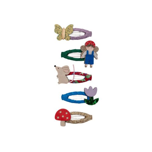 Mimi & Lula Κοκαλάκια Μαλλιών Woodland Mini Clic Clacs 5τμχ.