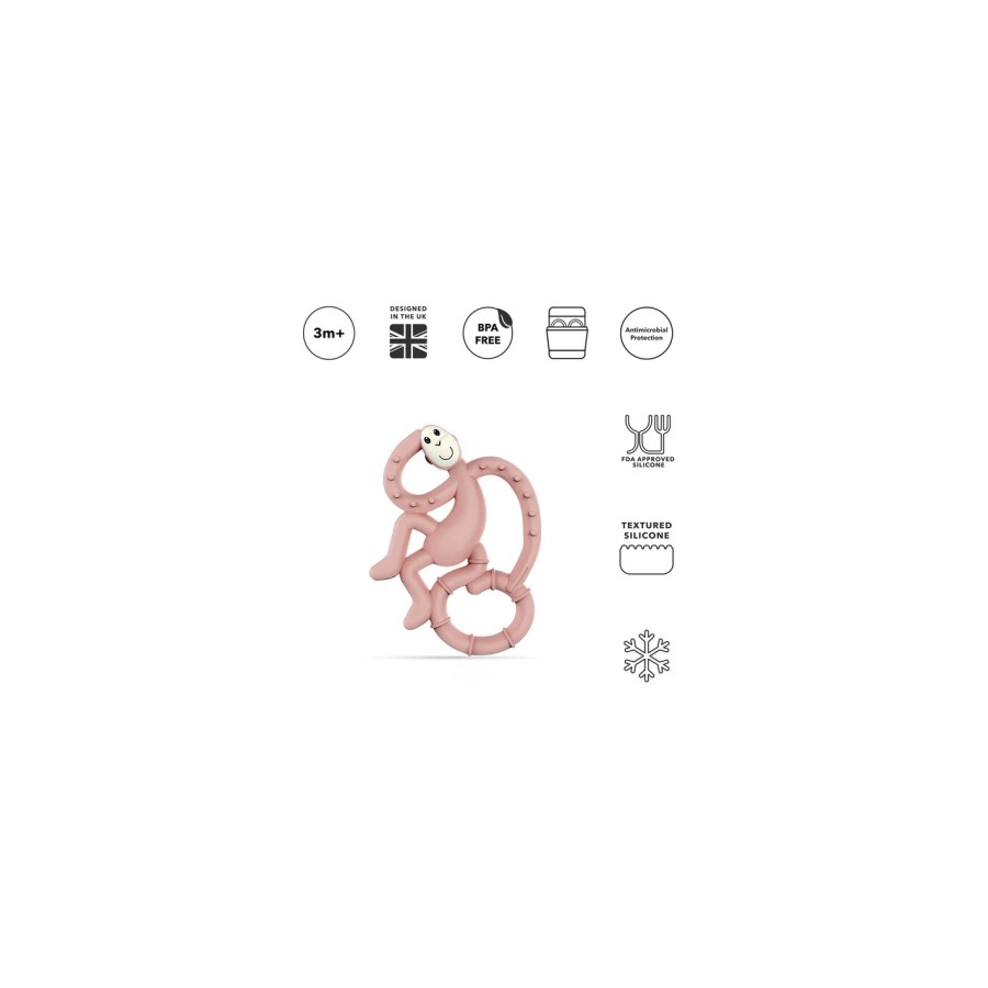 Μασητικό Matchstick Monkey Mini Monkey Teether Susty Pink