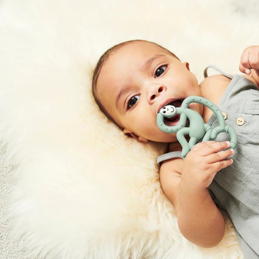 Μασητικό Matchstick Monkey Mini Monkey Teether Mint Green