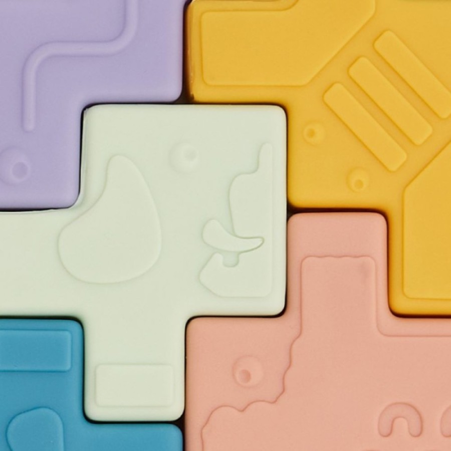 Miniland Μαλακά Τουβλάκια με Ζωάκια Rubber Animal Blocks