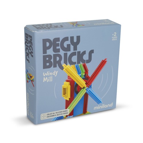 Miniland Παιχνίδι Κατασκευής Pegy Bricks Windy Mill