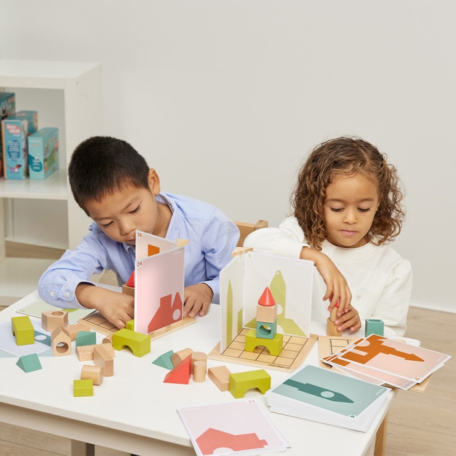 Miniland Παιχνίδι Κατασκευών Shape Makers με 40 Κομμάτια