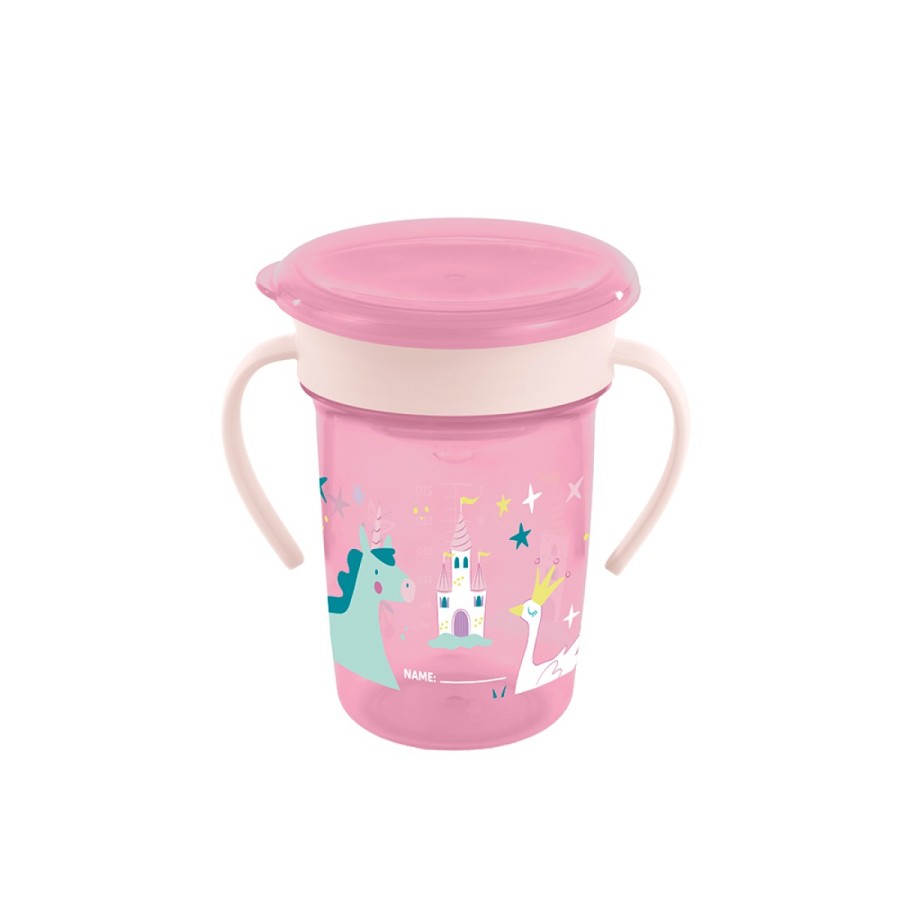 Miniland Εκπαιδευτικό Παιδικό Ποτηράκι 360° Sippy Cup Fantasy 270ml