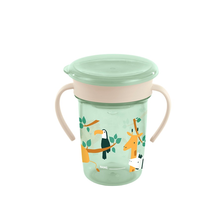Miniland Εκπαιδευτικό Παιδικό Ποτηράκι 360° Sippy Cup Jungle 270ml