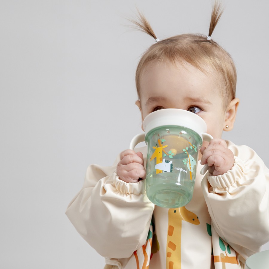 Miniland Εκπαιδευτικό Παιδικό Ποτηράκι 360° Sippy Cup Jungle 270ml