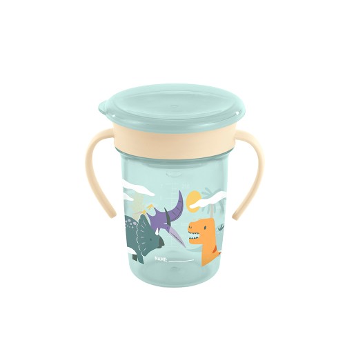Miniland Εκπαιδευτικό Παιδικό Ποτηράκι 360° Sippy Cup Jurassic 270ml