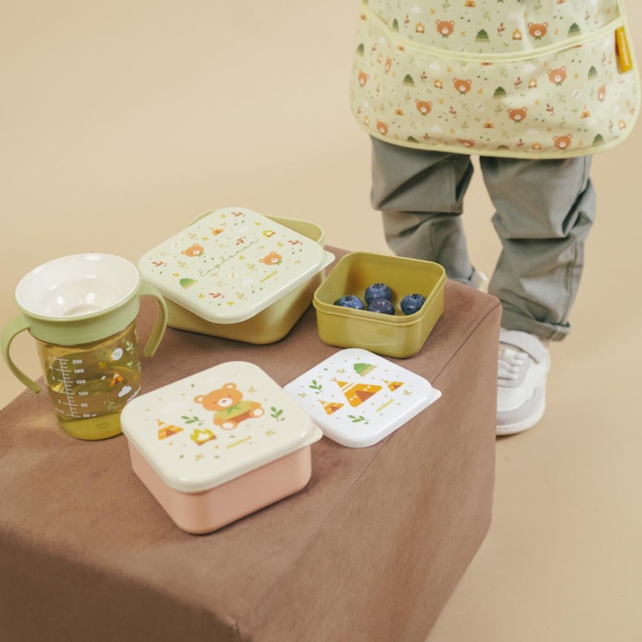 Miniland Παιδικο Σετ Δοχειων Snackbox-3 Explorer