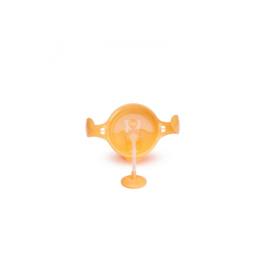 Munchkin Εκπαιδευτικό Ποτήρι με Καλαμάκι Tip & Sip Cup 207ml Orange Pastel