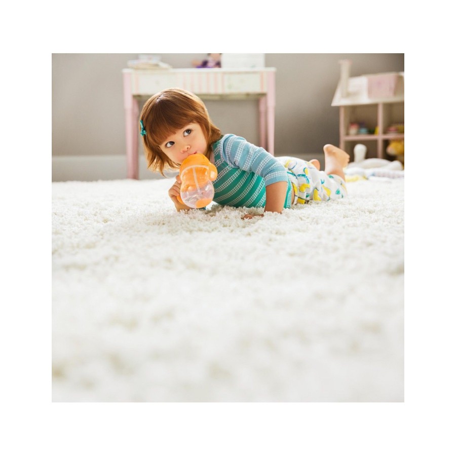 Munchkin Εκπαιδευτικό Ποτήρι με Καλαμάκι Tip & Sip Cup 207ml Orange Pastel